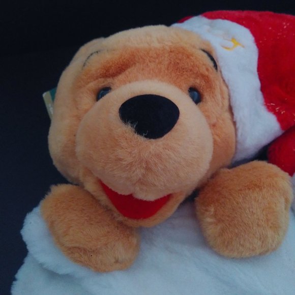 Winnie the Pooh Stocking Gold Sparkles - Picture 3 of 16